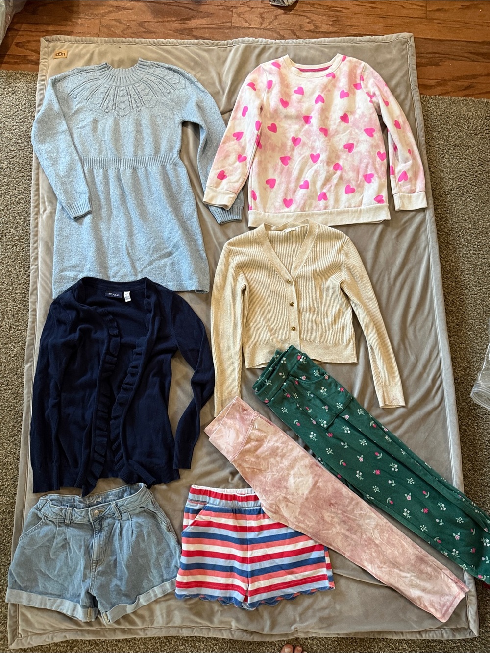 Girls size 10/12 Assorted Tops, Dress, and Bottoms Lot